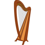 Harp vector illustration