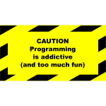 Programming addictive sign vector image