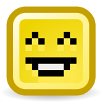 Laughing smiley vector icon