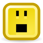 Big mouth smiley vector icon