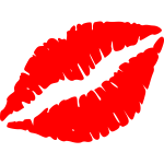 Vector image of lips