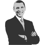 Barack Obama vector drawing