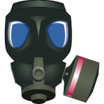 Gas mask vector image