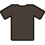 Brown-shirt vector image