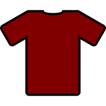 Red t-shirt vector graphics