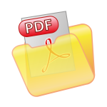 Save as PDF icon vector clip art