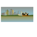 Vector image of Sydney skyline