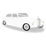 Wedding car vector image